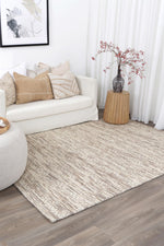Load image into Gallery viewer, Copacabana Geometric Beige Wool Rug