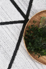 Load image into Gallery viewer, Ares Trojan Geometric Ivory and Anthracite Rug