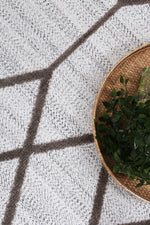 Load image into Gallery viewer, Ares Lelantine Geometric Cream and Brown Rug