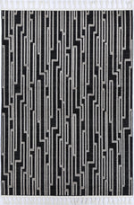 Load image into Gallery viewer, Ares Arcadia Geomteric Black and White Rug