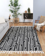 Load image into Gallery viewer, Ares Arcadia Geomteric Black and White Rug
