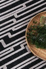 Load image into Gallery viewer, Ares Arcadia Geomteric Black and White Rug