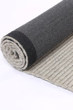 Load image into Gallery viewer, Goa Textured Wool Blend Grey Rug