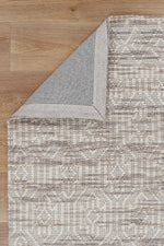 Load image into Gallery viewer, Copacabana Geometric Beige Wool Rug
