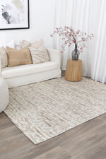 Load image into Gallery viewer, Copacabana Lattice Beige Wool Rug
