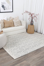 Load image into Gallery viewer, Copacabana Diamond Grey Wool Rug
