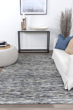 Load image into Gallery viewer, Copacabana Chevron Stone Wool Rug
