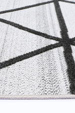 Load image into Gallery viewer, Ares Trojan Geometric Ivory and Anthracite Rug
