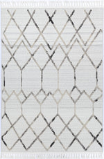 Load image into Gallery viewer, Ares Dorian Geometric Cream and Taupe Rug

