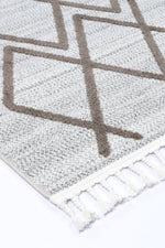 Load image into Gallery viewer, Ares Lelantine Geometric Cream and Brown Rug
