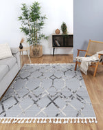 Load image into Gallery viewer, Ares Meliac Geomteric Grey and Taupe Rug
