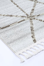 Load image into Gallery viewer, Ares Agros Geometric Cream and Beige Rug
