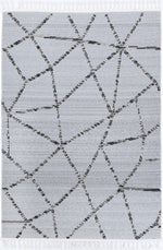 Load image into Gallery viewer, Ares Sparta Geomteric Grey and Ash Rug
