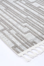 Load image into Gallery viewer, Ares Naxos Geometric Beige and Taupe Rug
