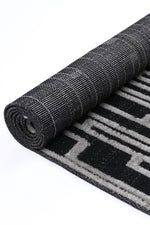 Load image into Gallery viewer, Ares Arcadia Geomteric Black and White Rug
