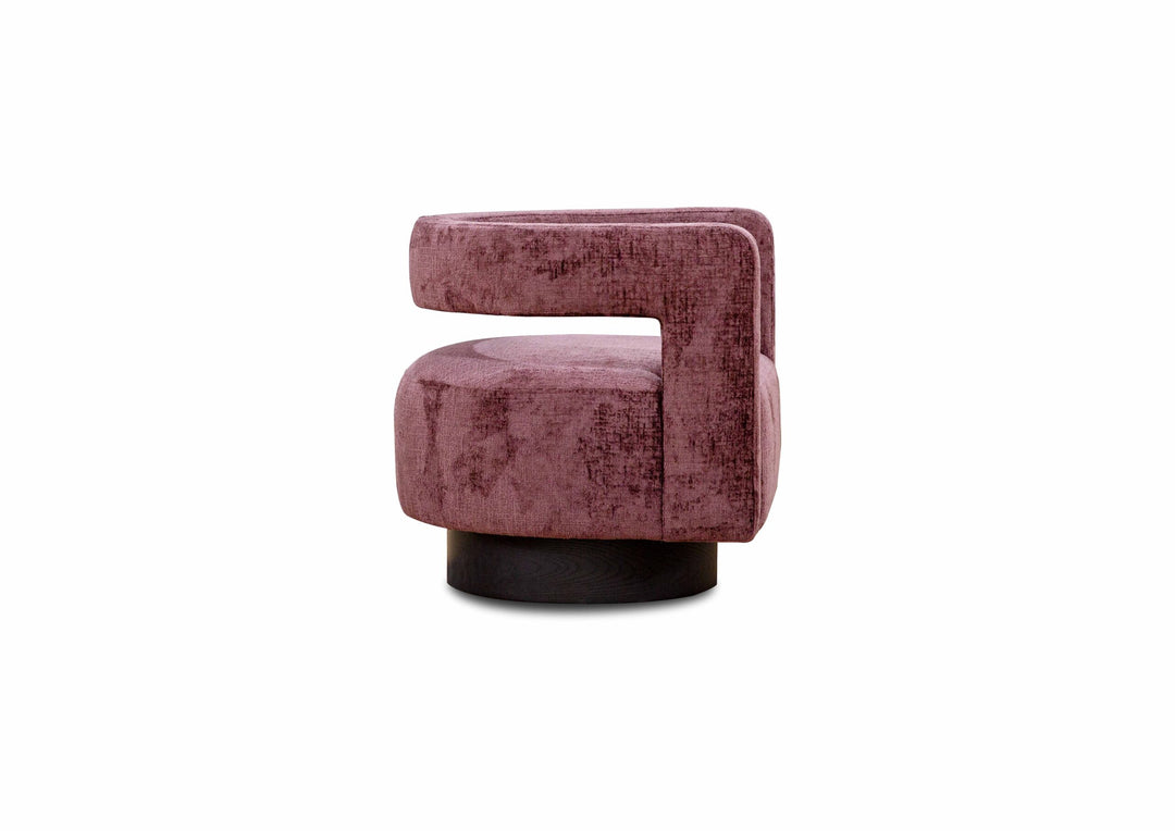 Aura Swivel Chair-Purple