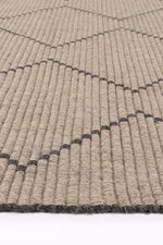 Load image into Gallery viewer, Goa Zig-Zag Wool Blend Ash Rug
