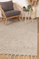 Load image into Gallery viewer, Goa Diamond Wool Blend Ash Rug
