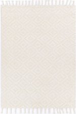 Load image into Gallery viewer, Goa Diamond Wool Blend Cream Rug
