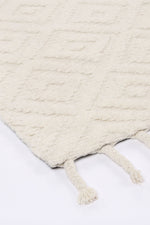 Load image into Gallery viewer, Goa Diamond Wool Blend Cream Rug
