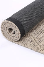Load image into Gallery viewer, Goa Aztec Wool Blend Ash Rug (No Tassel)
