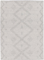 Load image into Gallery viewer, Goa Aztec Wool Blend Grey Rug (No Tassel)
