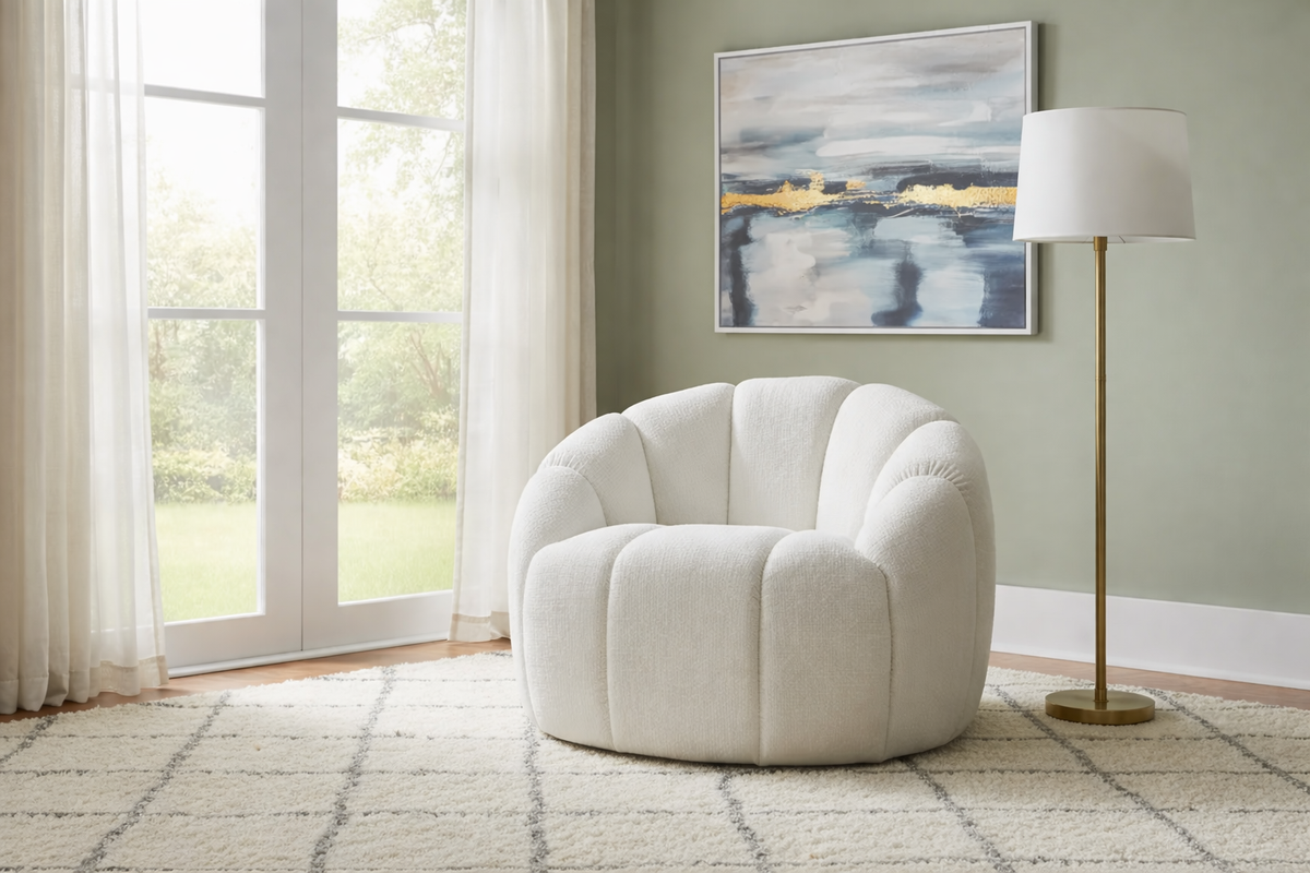 Theo V2 Swivel Chair- White